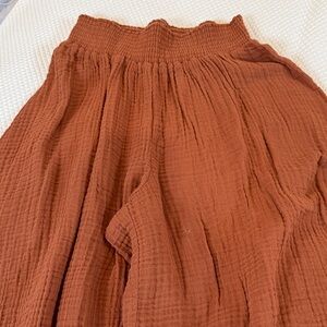 Michael Stars Rust Wide Leg Pants